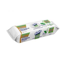 Серветки для прибирання підлоги вологі 50шт, клапан Solo Natural Power