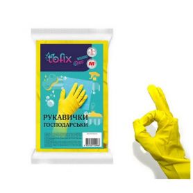 Рукавички для прибирання, латекс M Tofix, ПДВ 7%