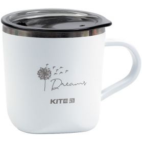 Термокружка 260мл біла Kite в подарунковій коробці