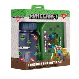 Набор ланчбокс+бутылочка Minecraft YES