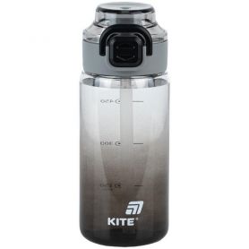 Пляшечка для води 600 мл чорна Kite