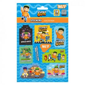 Набір наліпок 13х15см 2арк Yes Stumble Guys