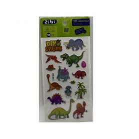 Наліпка 3D 18х9,5см DINO мікс 2 Zibi