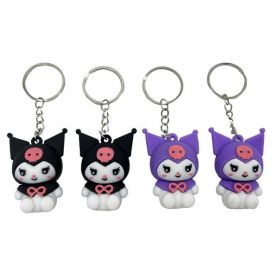 Брелок силіконовий Зайчик Kuromi 4,5см