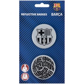 Набір значків світловідбиваючих 2шт FC Barcelona Kite