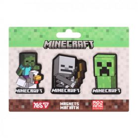 Набір магнітів 3шт Yes Minecraft Creeper