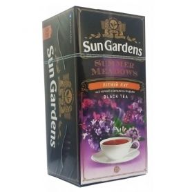 Чай Sun Gardens 1,7грх25пак.чорний+мікс трав Літній луг