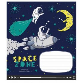 Зошит 12арк. Школярик кл. виб. УФ-лак №3176 Space zone