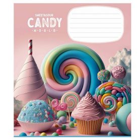 Зошит 12арк. Школярик кл. №3266 Candy world Зошит 12арк. Школярик кл. №3266 Candy world