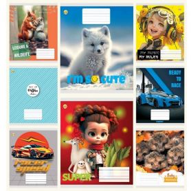 Тетрадь 12л. Тетрада Люкс офс/кос. №13401 Микс 1