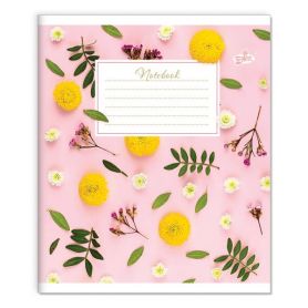 Зошит 24арк. Бріск офс/лін. №2579 Квітковий зошит