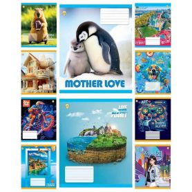 Тетрадь 18л. Тетрада WiLL офс/лин. №52201 Микс 2