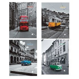 Книга канцелярська 96арк офс/кл. тв.палітурка ламінована City notе Артпринт