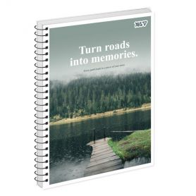 Зошит спіраль А-4 80арк кл крейдований картон+ВДлак Still water Yes