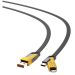 Кабель XO NB283 Braided Flat Type-C/USB-A to TYPE-C/Lightning - 4-in-1 - 60W - 1m Black