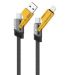Кабель XO NB283 Braided Flat Type-C/USB-A to TYPE-C/Lightning - 4-in-1 - 60W - 1m Black
