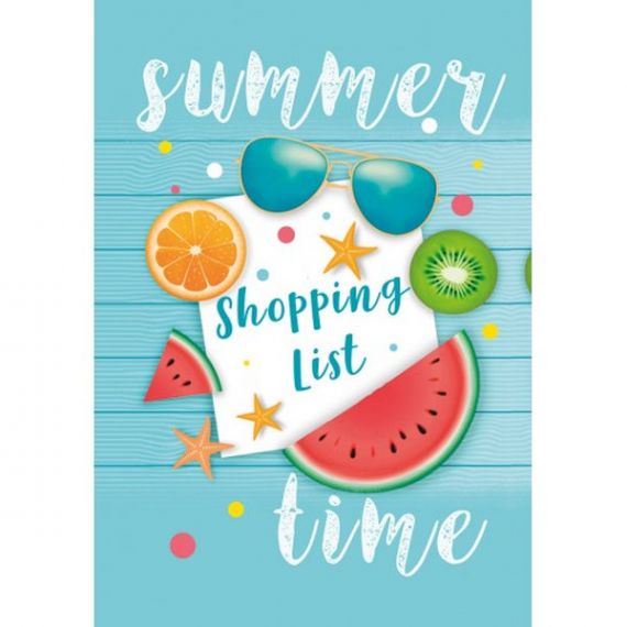 Блокнот-планшет А-6 40листов линия, склейка Шопинг лист