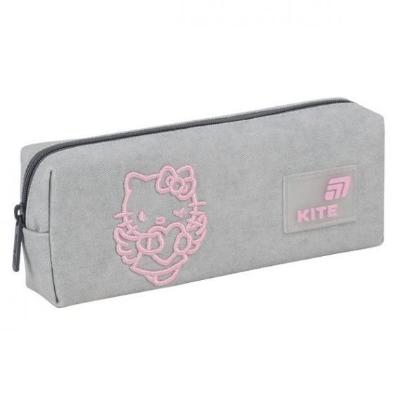 Пенал Kite на блискавці, 1 відділення, Hello Kitty 19х6,5х3,5см