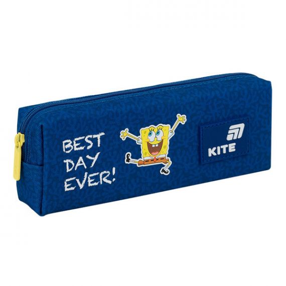 Пенал Kite на блискавці, 1 відділення, SpongeBob SquarePants 19х6,5х3,5см