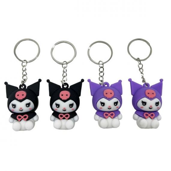 Брелок силіконовий Зайчик Kuromi 4,5см