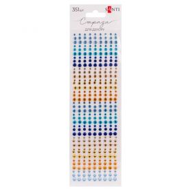 Набор страз декоративных самоклеящихся Colour mix 351 шт Santi