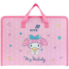 Портфель пластиковий А-4 01від. на блискавці, тканеві ручки My Melody Kite