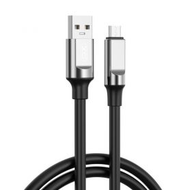 Кабель XO NB251 Liquid Silicone Rubber USB-A to Micro - 6A - 1m Black