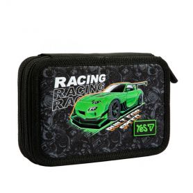 Пенал YES 2відділення без наповнення, Racing Life 21х13х4см