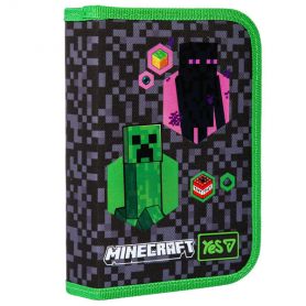 Пенал YES 1відділення, без наповнення, Minecraft Adventure 21х13х3см