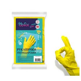Перчатки для уборки, латекс XL Tofix